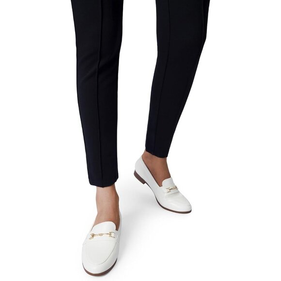 Dream Pairs Shoes - Dream Pairs Women White-pu Faux Leather Closed Rounded Toe Loafers Dressy Shoes